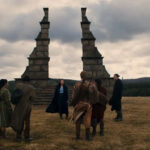 Moiraine, Rand, and others prepare to enter the Ways in The Wheel of Time, produced by Sony Television Pictures and Amazon MGM Studios.