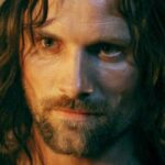 Close-up shot of Viggo Mortensen as Aragorn, from Peter Jackson’s Lord of the Rings trilogy