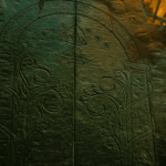 The Doors of Durin in the workshop of Celebimbor, not yet installed in the West Gate of Khazad-dûm