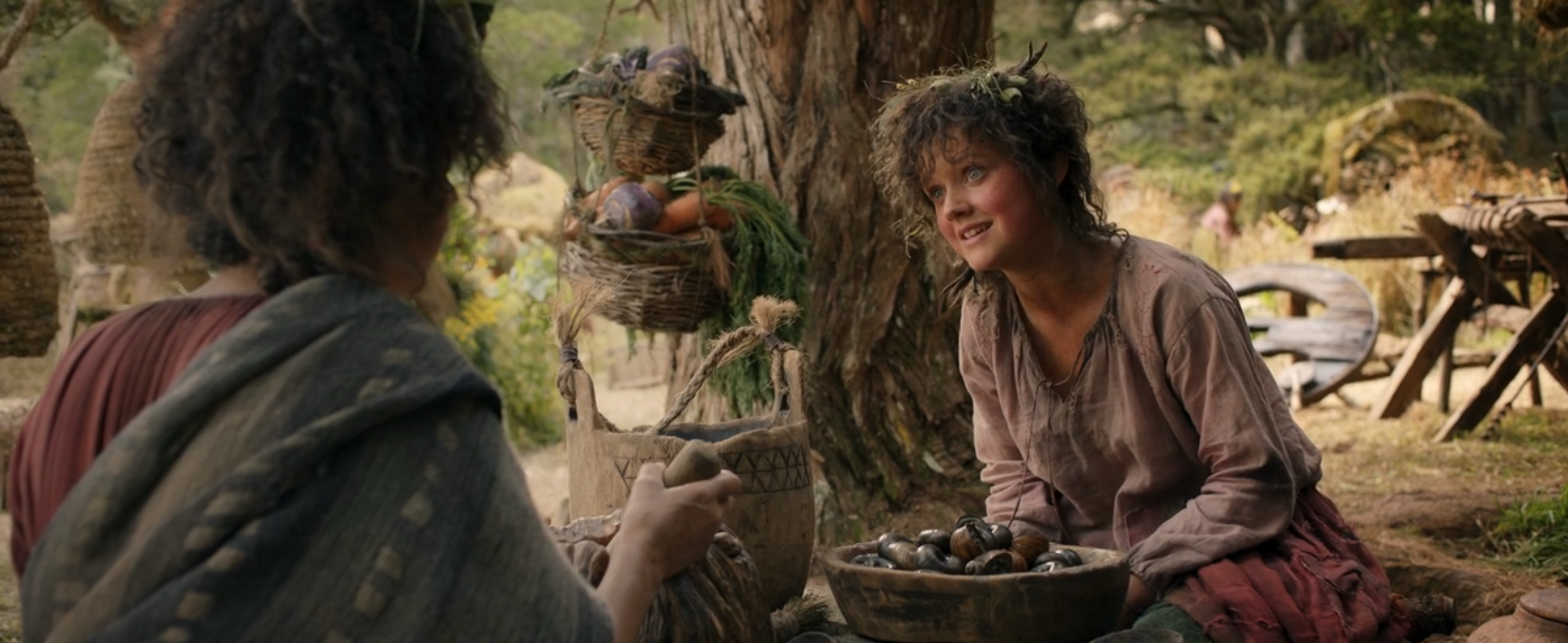 Nori Brandyfoot talking to her mother, who is sitting with her back to the viewer