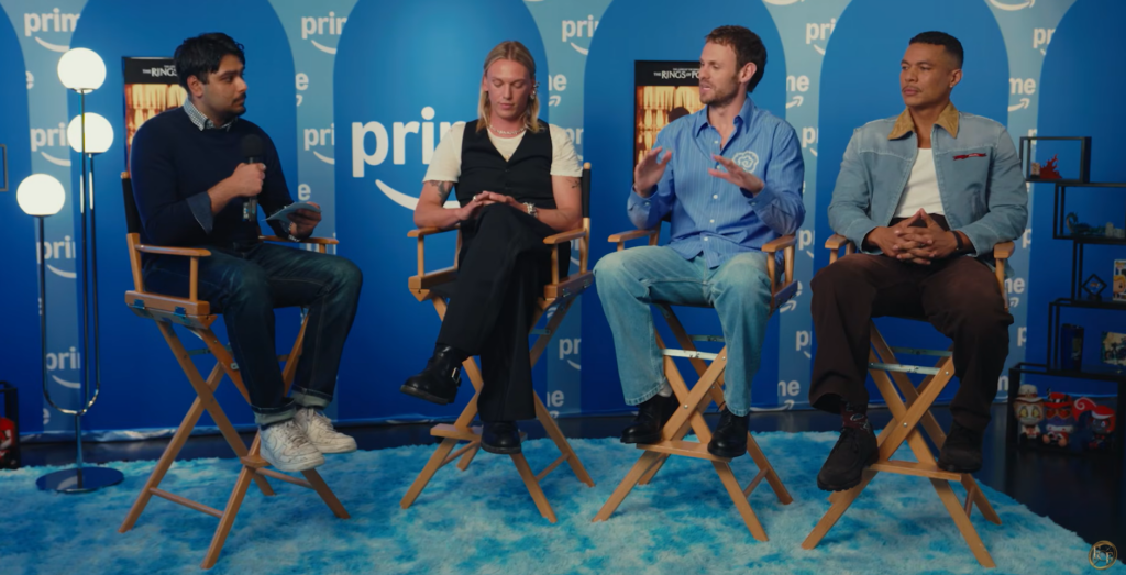 Charlie Vickers, Jamie Campbell Bower and Ismael Cruz Cordova discuss Season 3 of The Rings of Power