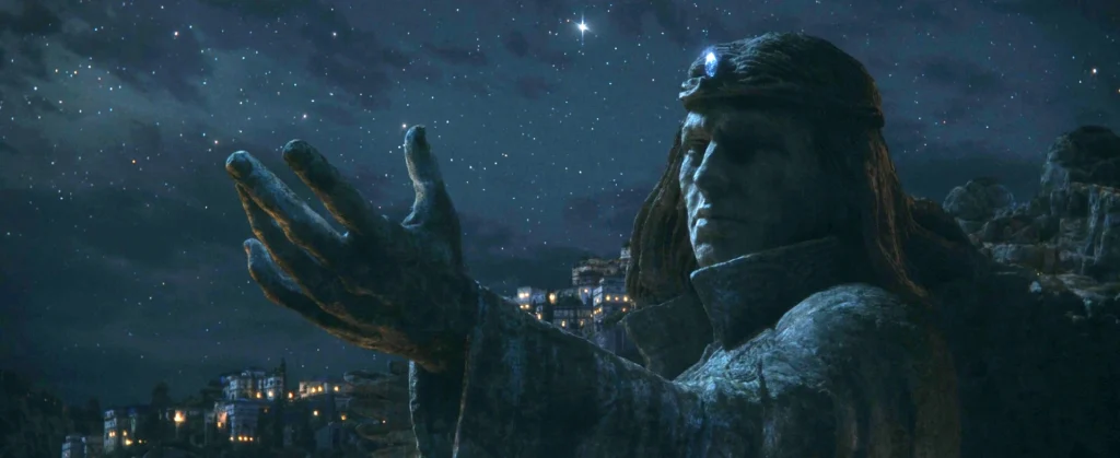 A statue of Earendil, The Mariner, in The Rings of Power Season 1