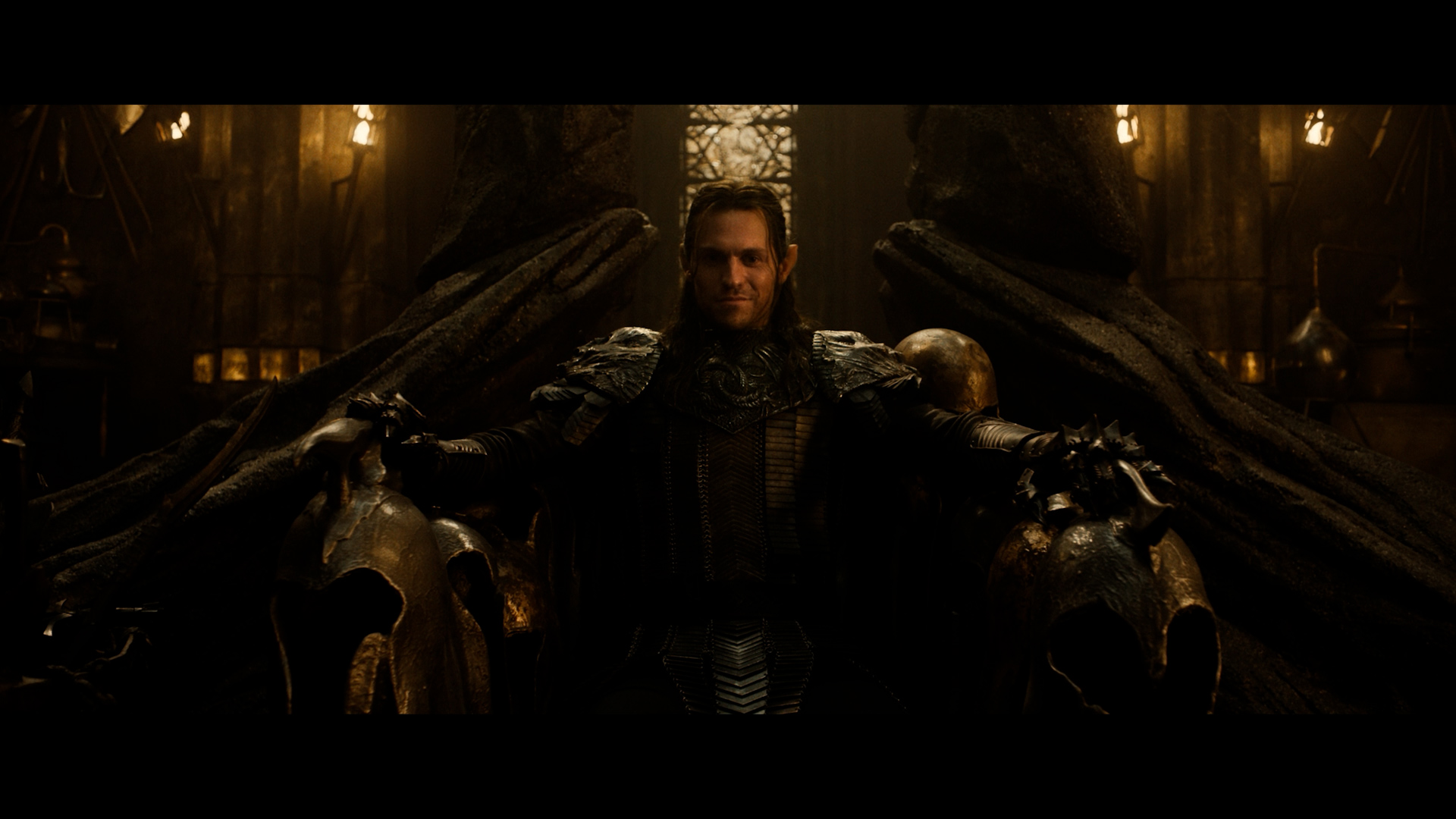 Sauron sitting on his throne in Barad-Dur - Stills from The Rings of Power Season 3 Official Trailer