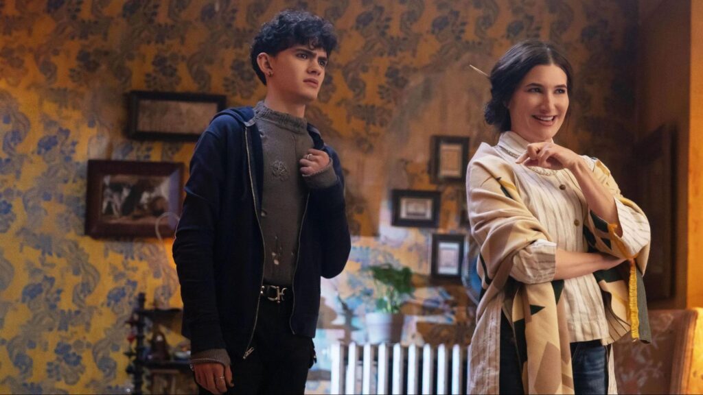 Agatha Harkness and Teen in an interior scene